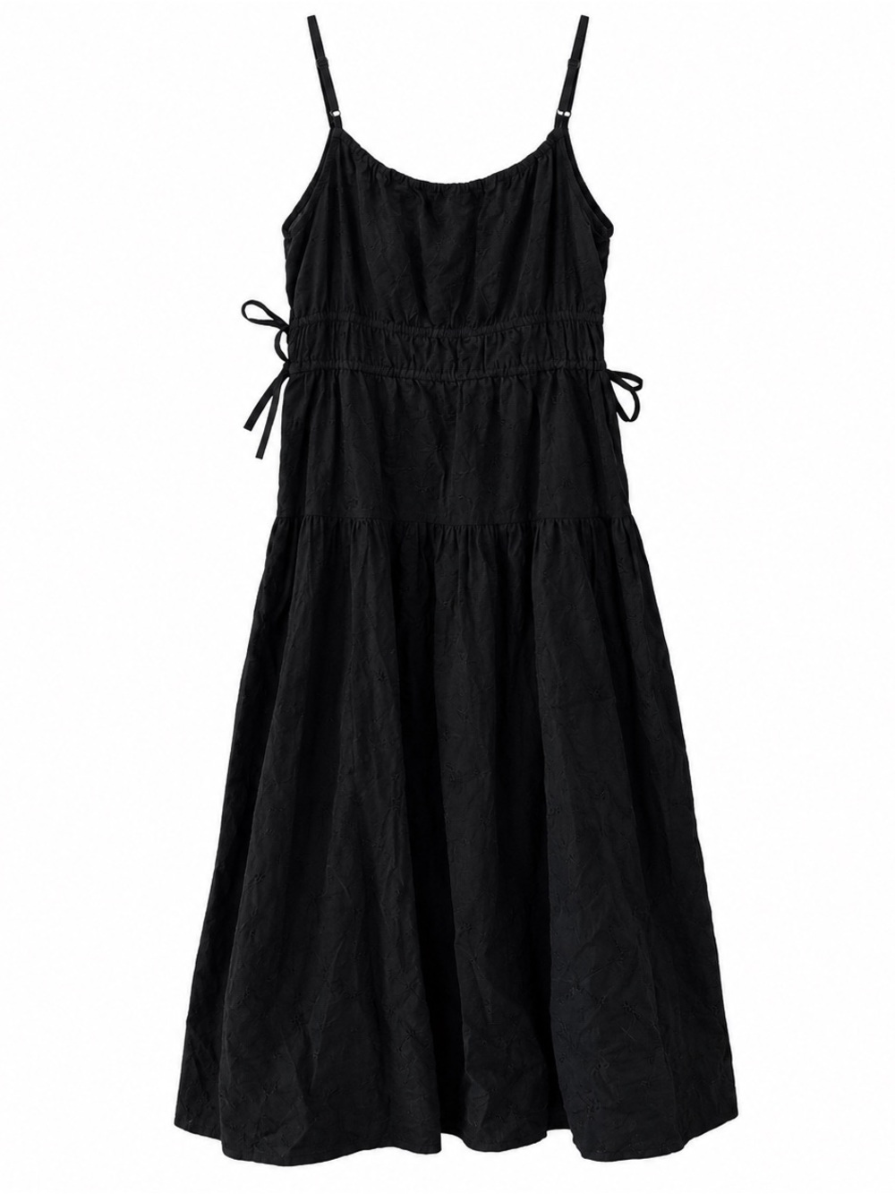 Universal Thread Black Spaghetti-Strap Tiered Dress